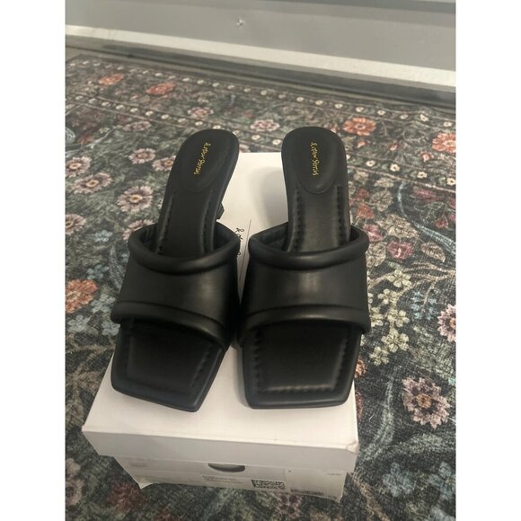 & OTHER STORIES Soft Leather Mules Black Womens Size US 5 - Picture 5 of 12